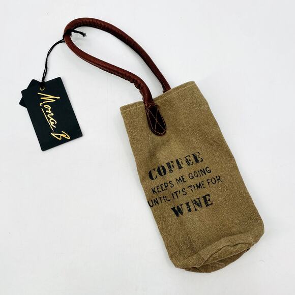 Mona B Wine Canvas Bag - Picture 1 of 3